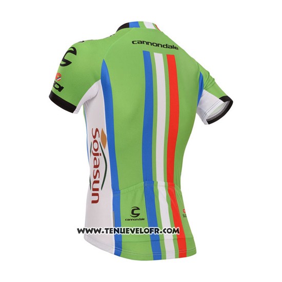 2014 Maillot Ciclismo Cannondale Champion Nouvelle Zelande Manches Courtes et Cuissard